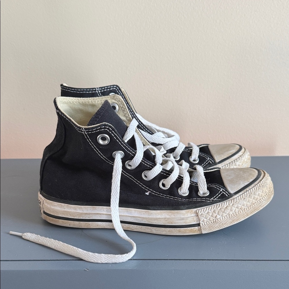 Converse Kids Black Canvas Sneakers
